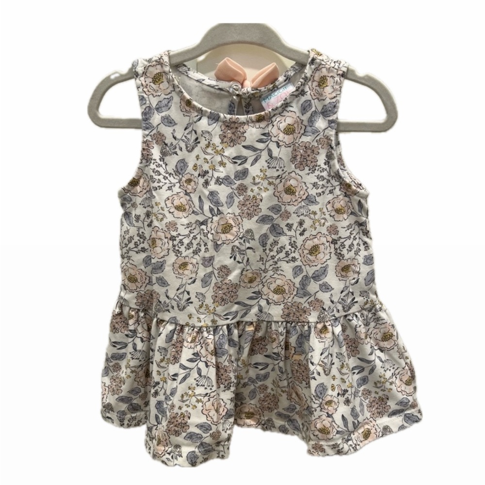 MAGGIE & ZOE‎ Baby Toddler Floral Sleeveless Peplum top, 18m